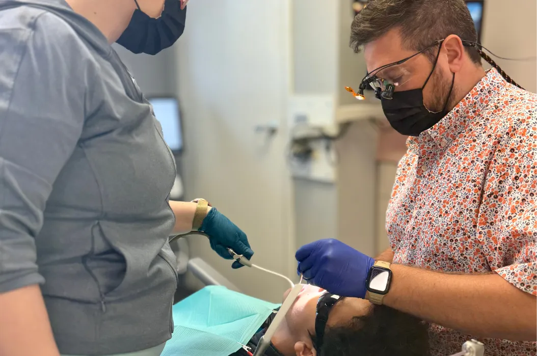 Smiling dental patient at GreenTree Dental in Boise, ID